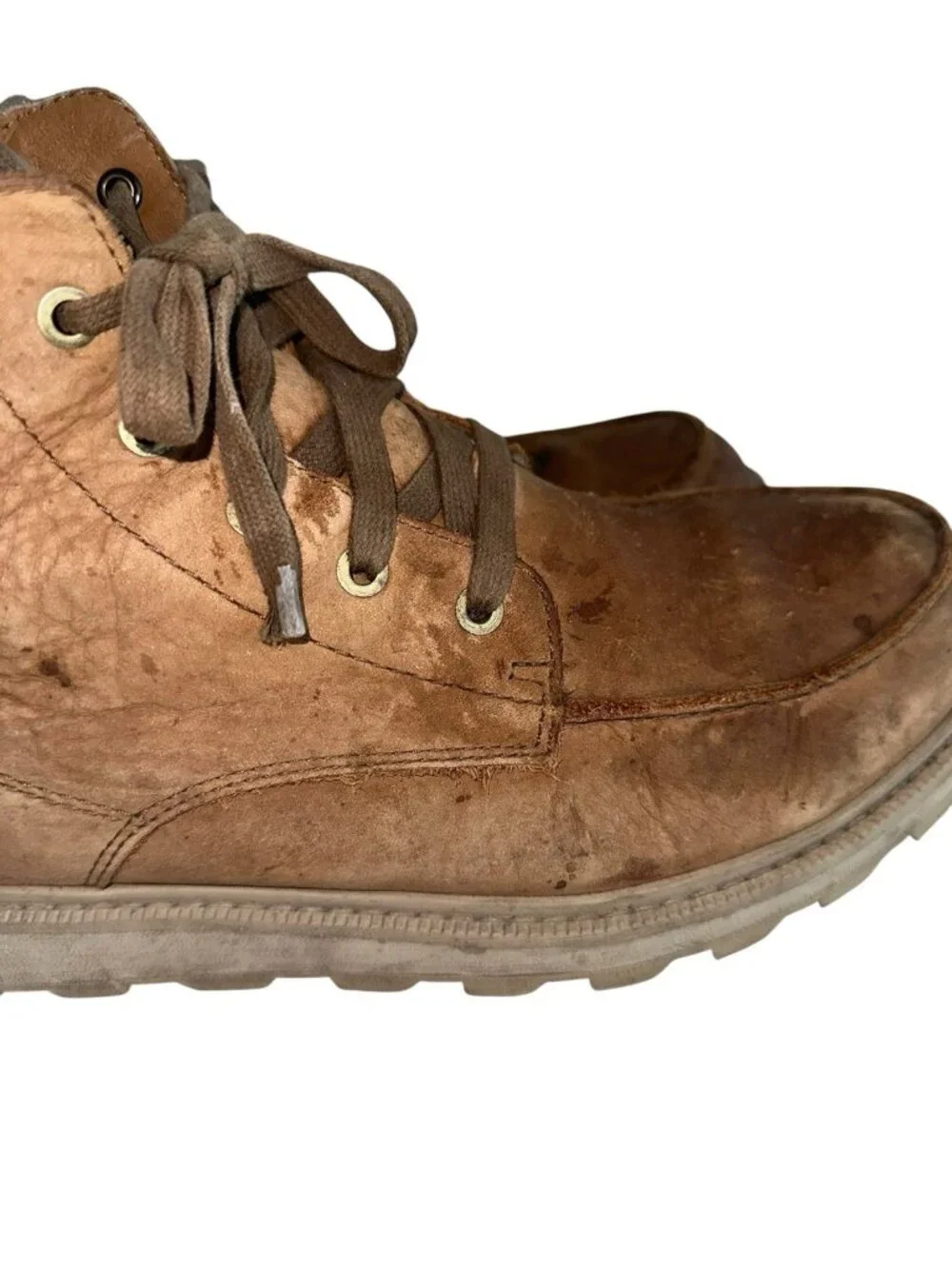 Sorel Madson II Moc Toe Ankle Boots Brown Leather Waterproof Chukka Men’s 9